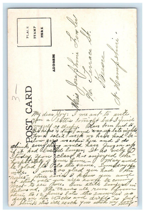 c1910's View Of Moonlight On The River Waterloo Iowa IA Posted Antique Postcard