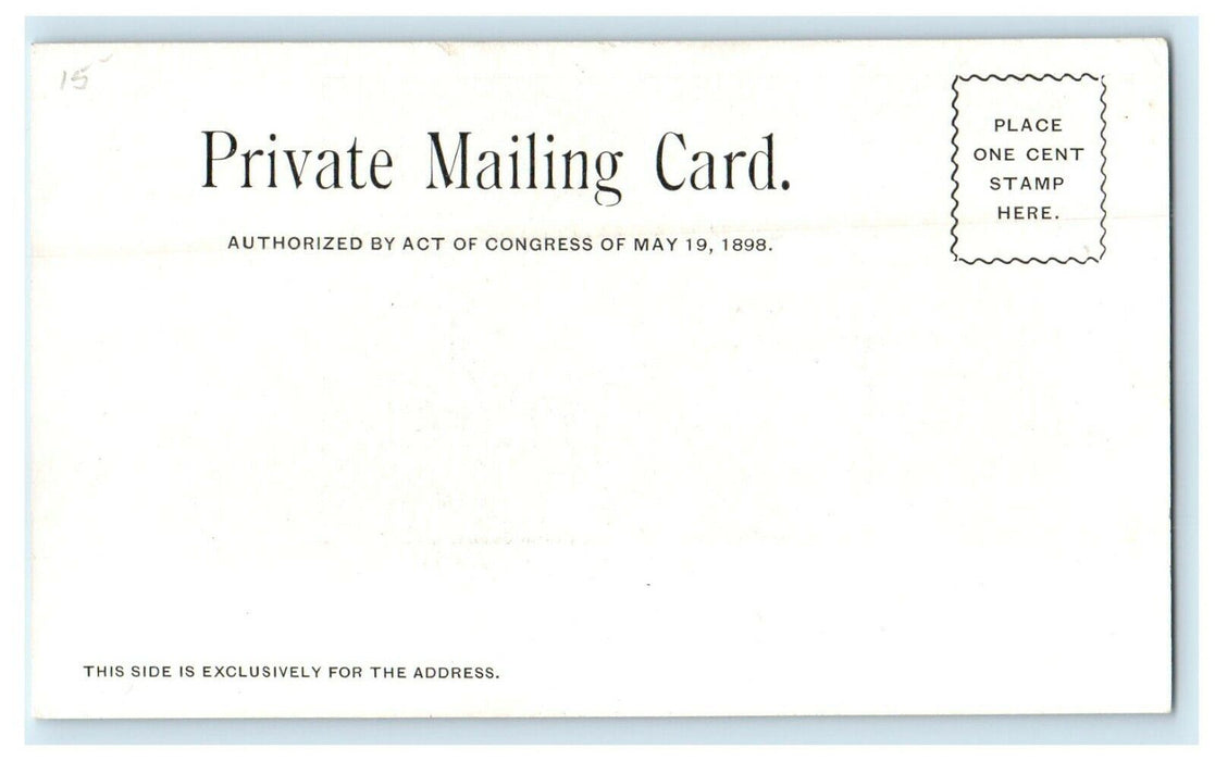 c1904 Greetings from Gettysburg, Pennsylvania PA Unposted Antique Postcard
