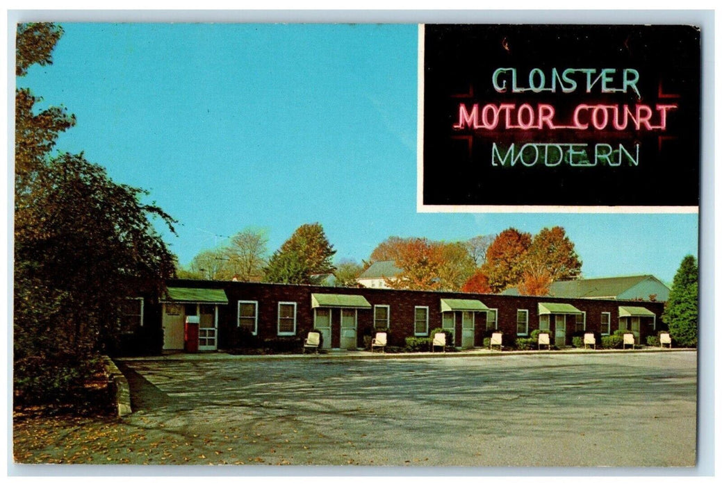 c1960's Cloister Motor Main Street Historic Ephrata Pennsylvania Penn Postcard