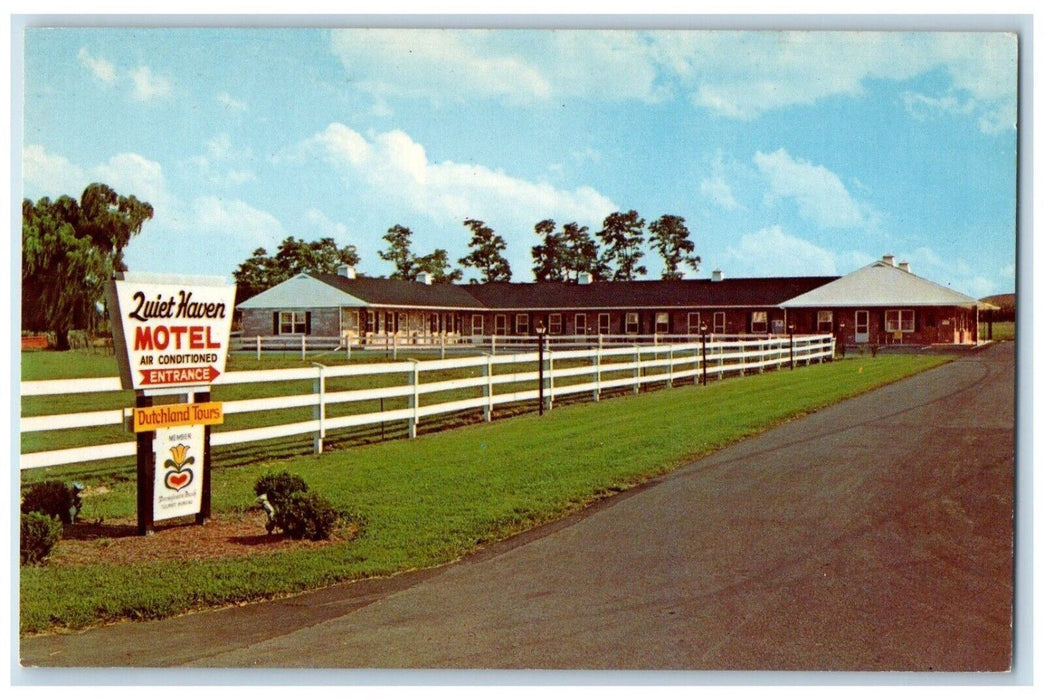c1960's Quiet Haven Motel Hotel Siegrist Road Route  Ronks Pennsylvania Postcard