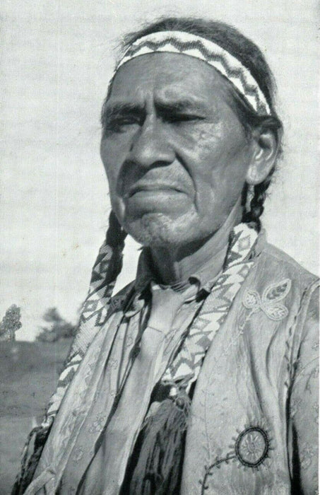 c1940's Lac Du Flambeau Wisconsin WI Native American Indian Vintage Postcard