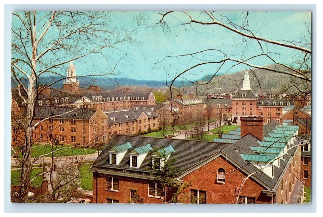 1968 Bird's Eye View East Green University Athens Ohio OH Vintage Postcard