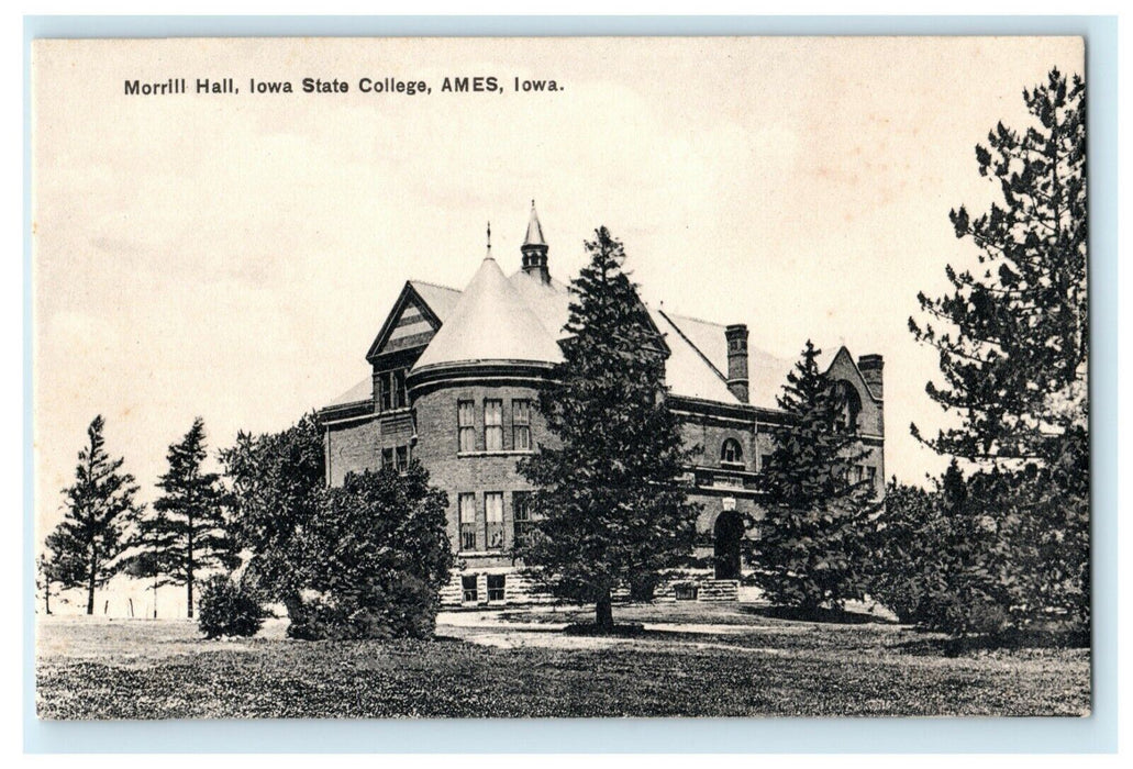 Morrill Hall Iowa State College AMES Iowa c1910 Unused Antique Postcard