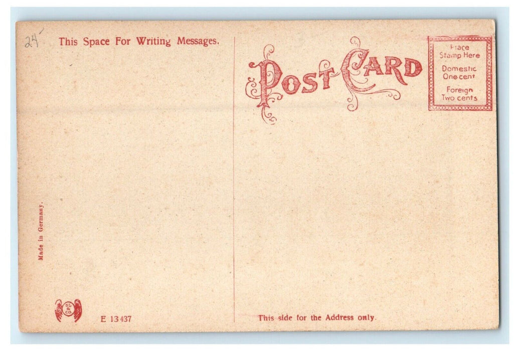 c1910 Large Boys Quarters, Carlisle Indian School, Pennsylvania PA Postcard