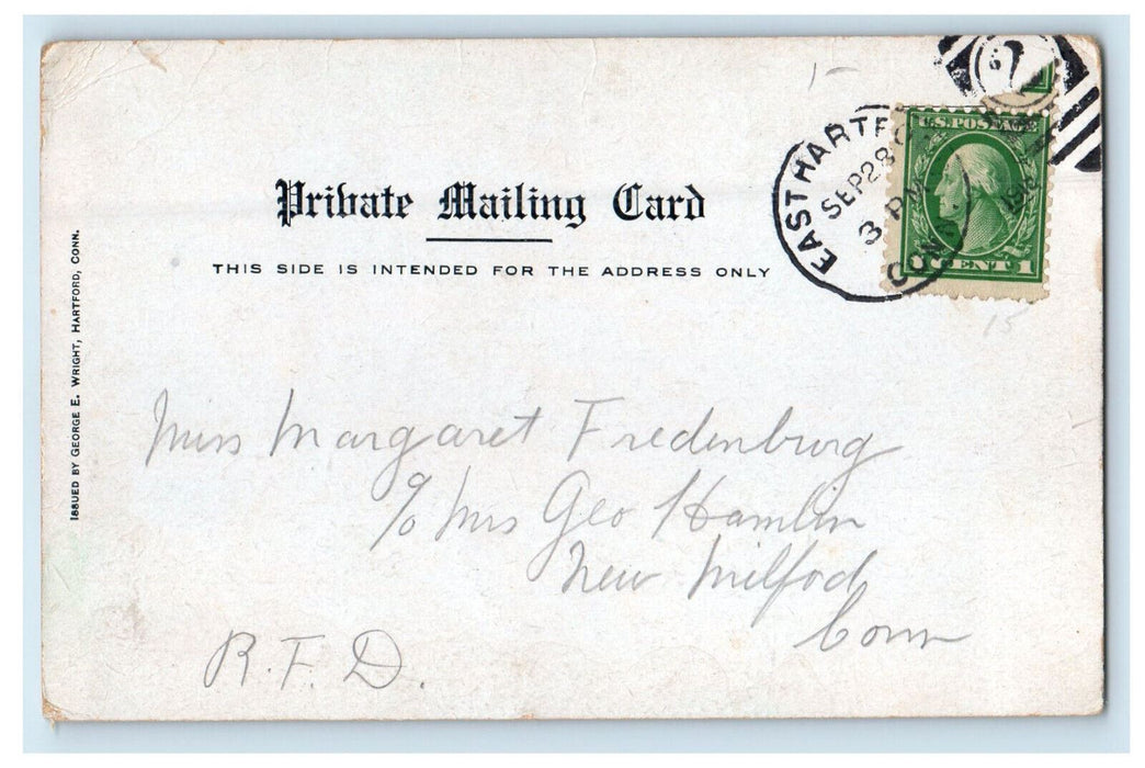 c1910 Lawrence Street School Hartford Connecticut CT PMC Postcard