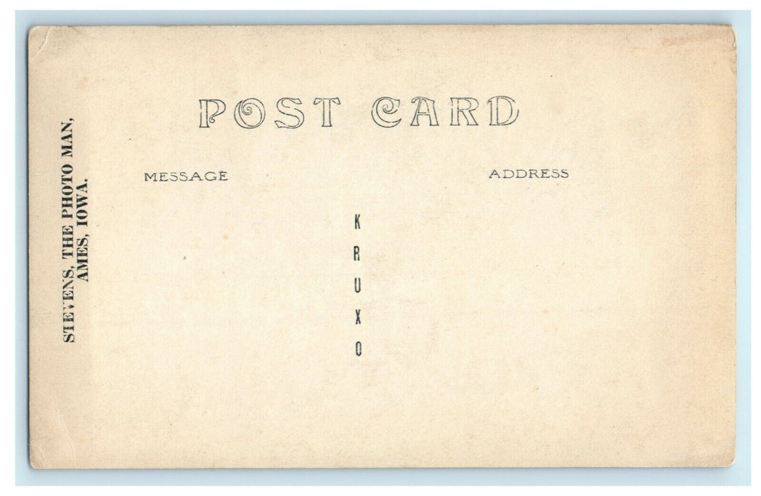 Lover's Lane Bridge ISC Ames Iowa University c1930's RPPC Photo Postcard