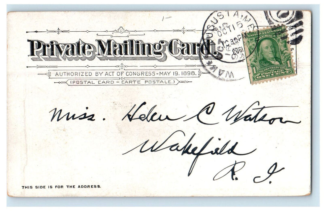 1903 State House, Augusta, Maine ME Posted Antique PMC Postcard