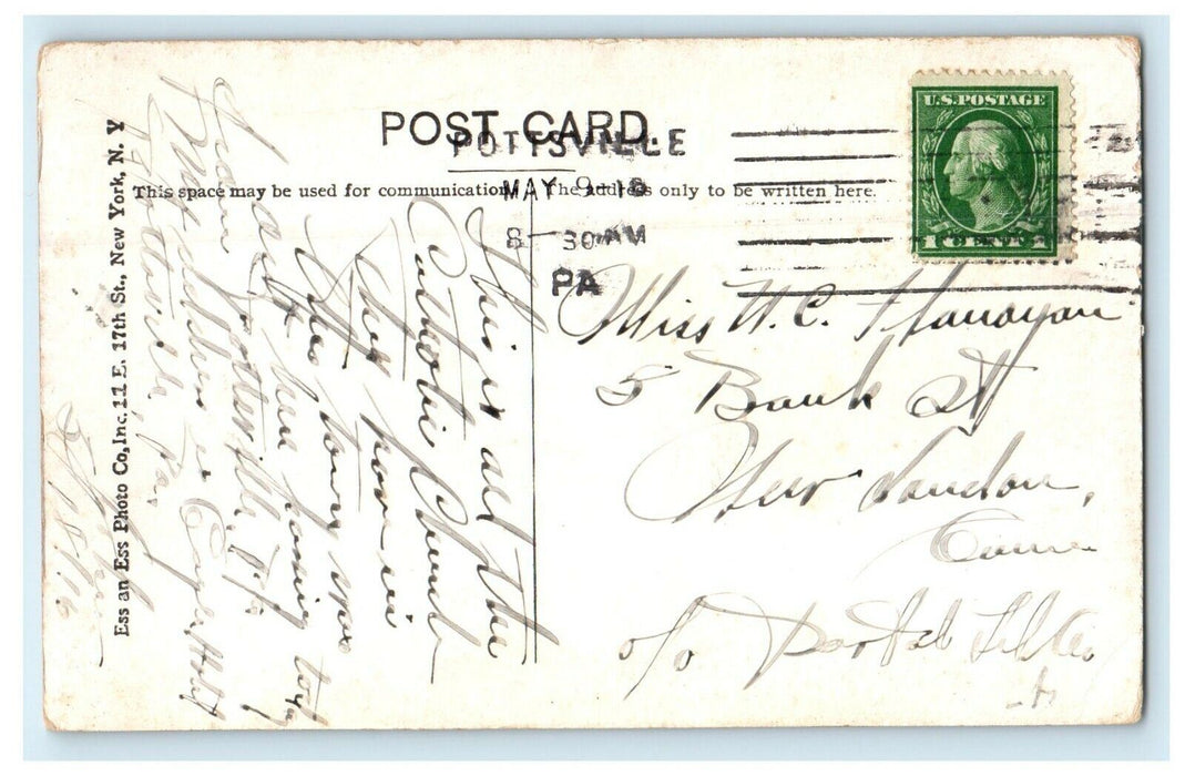 c1910 St. John's Reformed Church Orwigsburg Pennsylvania PA Antique Postcard