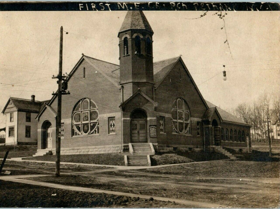 1907 Bethany Missouri MO First Methodist Church RPPC Photo Antique Postcard