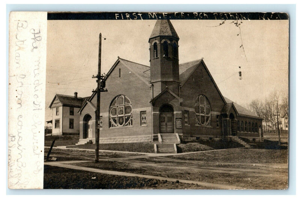 1907 Bethany Missouri MO First Methodist Church RPPC Photo Antique Postcard