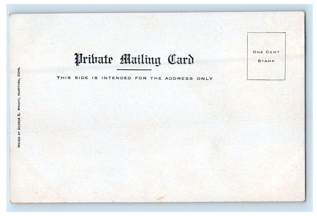c1900s Washington Street School, Hartford Connecticut CT PMC Postcard