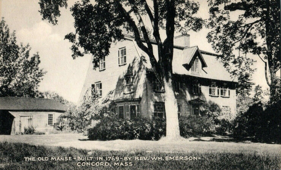 c1940's Old Manse Rev. Emerson Concord Massachusetts MA RPPC Photo Postcard
