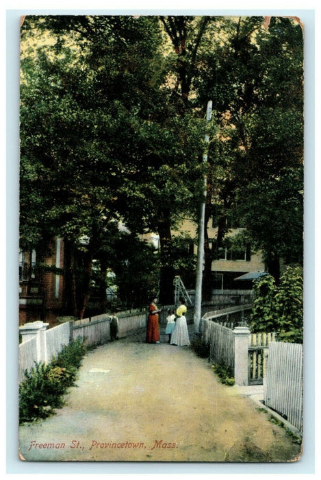Freeman St. Provincetown Massachusetts MA Antique Unposted Postcard