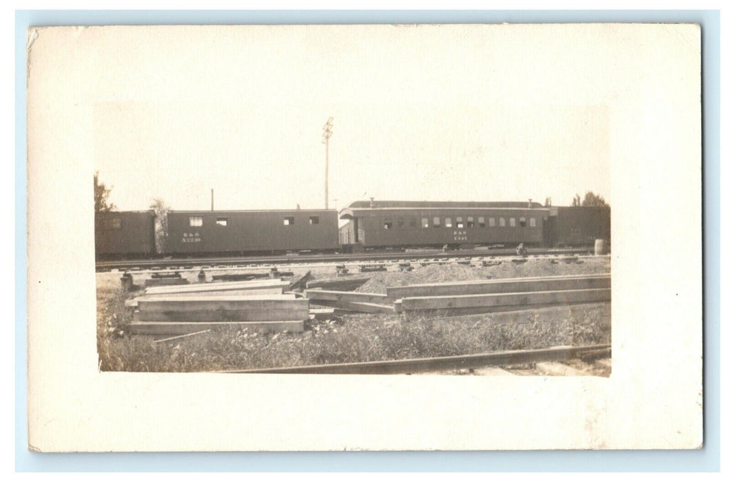 1912 Holgate Ohio Train Derailment Railroad RPPC Photo Antique Postcard