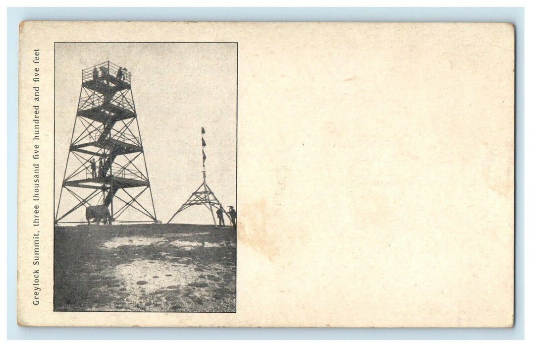 c1905 Greylock Summit 3,505 Feet, Massachusetts MA Antique Postcard