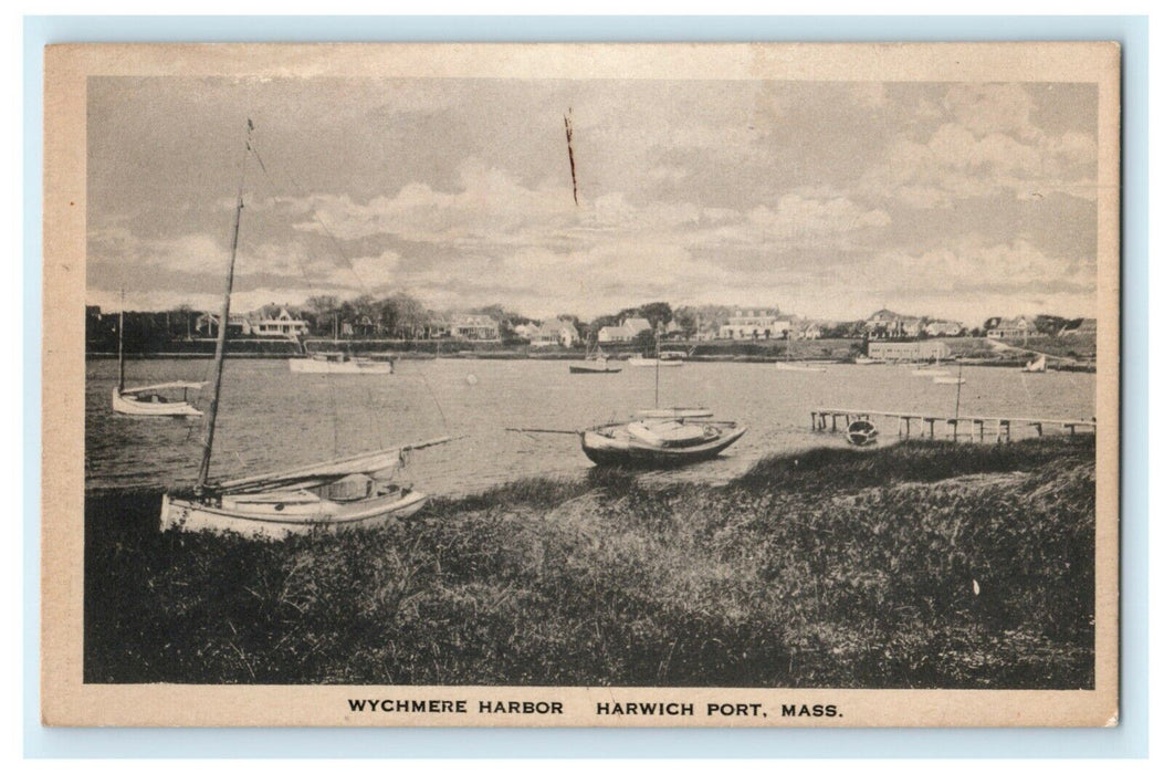 c1920's Wychmere Harbor Harwich Port Massachusetts MA Antique Postcard