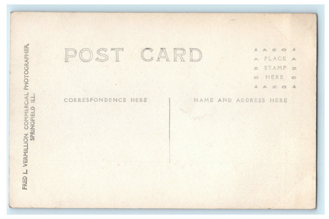 Eastern Star Masonic Home - Macon Illinois 1913 RPPC Photo Postcard