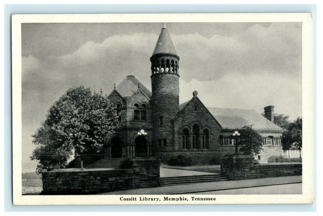 c1915 Cossitt Library Memphis Tennessee TN Danville Virginia Antique Postcard