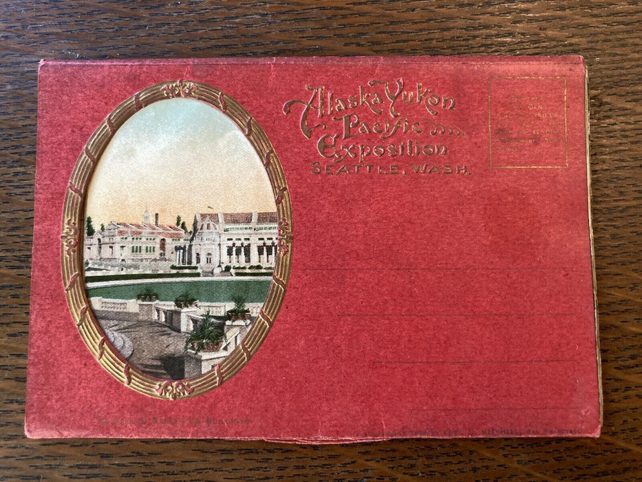 Alaska Yukon Pacific Exposition Seattle Washington Souvenir c1915 Postcard Book