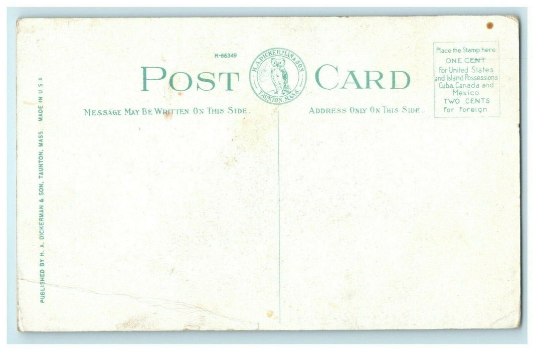 Commercial Street & Post Office Provincetown Massachusetts MA Antique Postcard