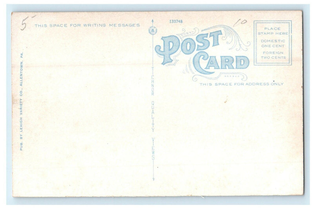 c1910 Sacred Heart Church, Allentown, Pennsylvania PA Antique Postcard