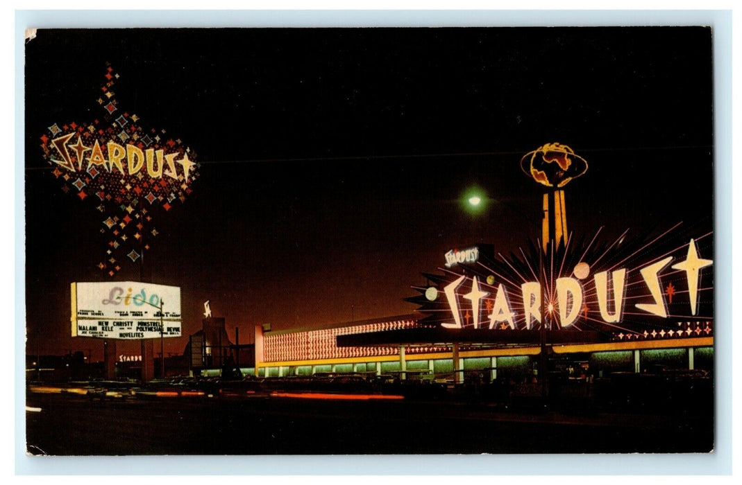 1969 Las Vegas Nevada Stardust Hotel Posted Vintage Postcard