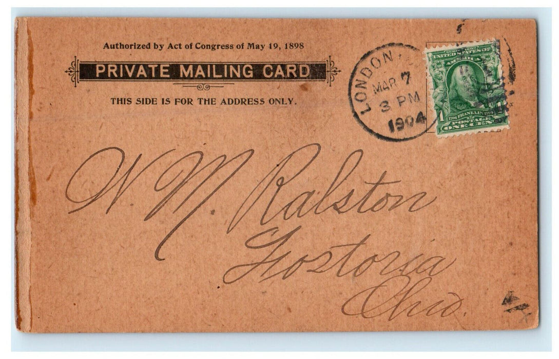 1904 Letter of National Memorial University to a Customer PMC Postcard