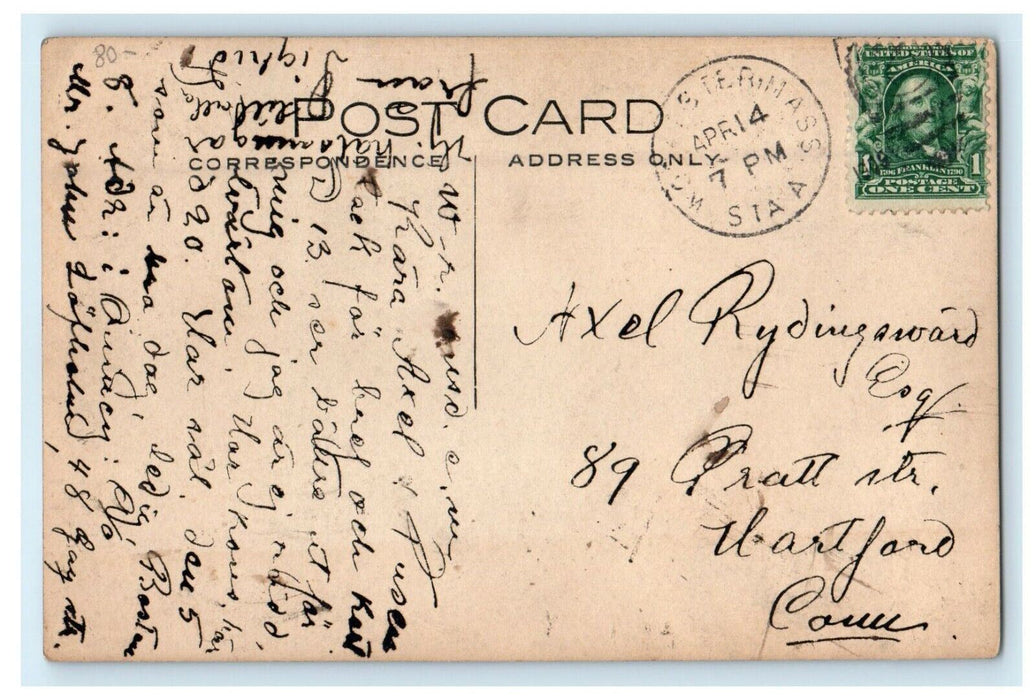 1908 Cal University Singer Concert Steinway Piano RPPC Photo Antique Postcard