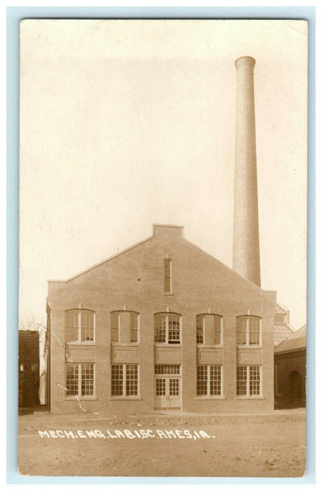 Mechanical Engineering Lab ISC Ames Iowa University c1930's RPPC Photo Postcard