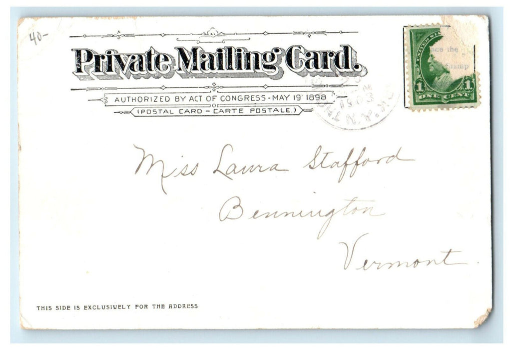 1903 Thousand Island NY The New Island Wanderer Fifty Mile Ramble Postcard