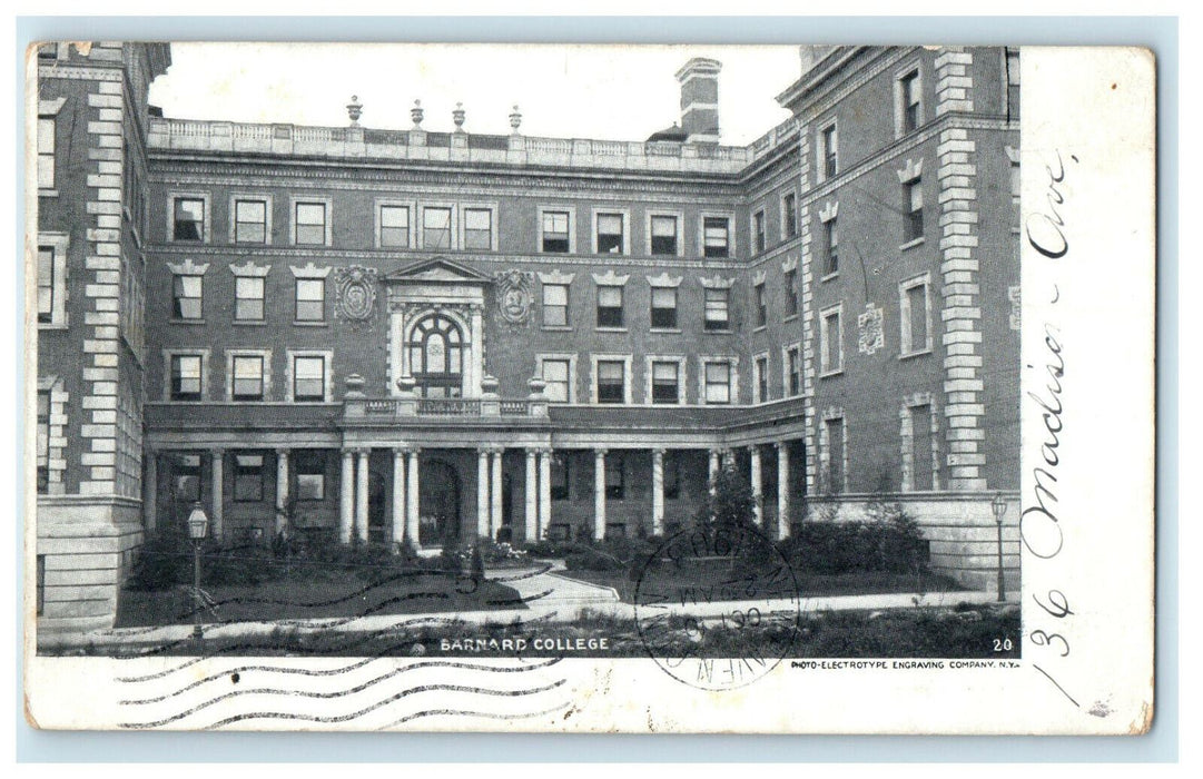 1903 Barnard College New York City NY STA Antique Posted Postcard