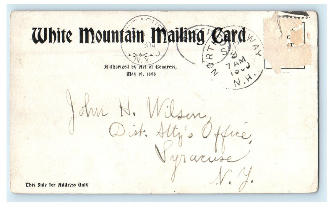 c1900's Greetings from the White Mountains NH North Conway NH Postcard