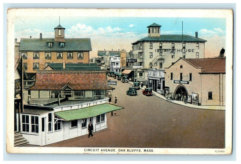 c1938 Circuit Avenue, Oak Bluffs, Massachusetts MA Vintage Postcard