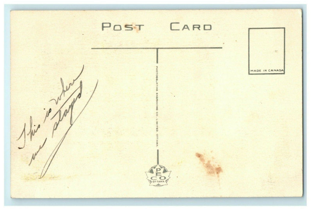 c1920 Prince Edward Hotel Canada Building Windsor Canada Antique Postcard