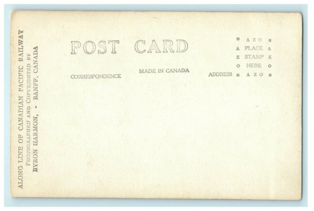 c1920 Cascade Mtn. Banff Canada Byron Harmon Pacfiic Railway RPPC Photo Postcard