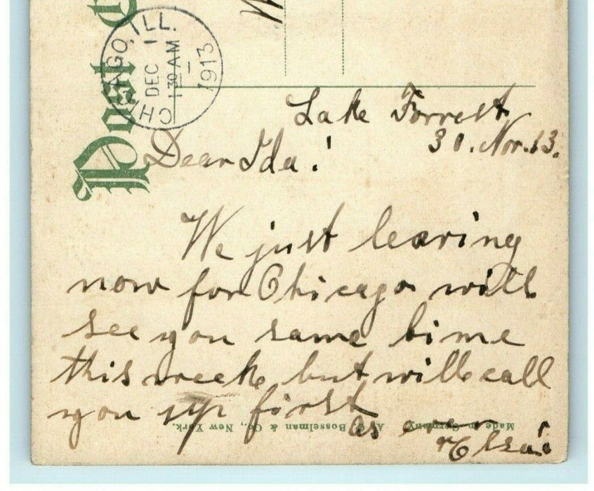 1913 Administration Building Rock Island Arsenal Chicago Illinois IL Postcard