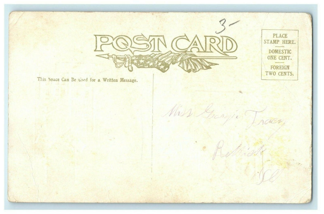c1910 Broadway Oklahoma City OK Embossed Unposted Antique Postcard