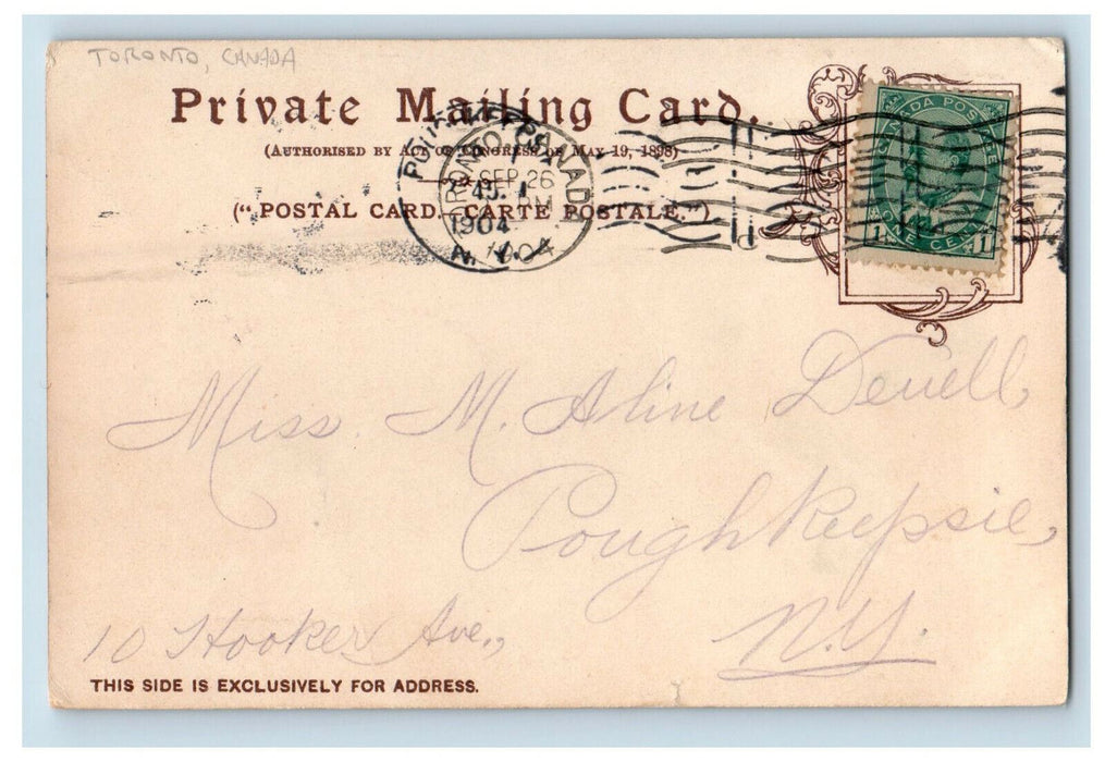 1904 Does This Look Like him? Man Wearing Hat Toronto Canada Postcard