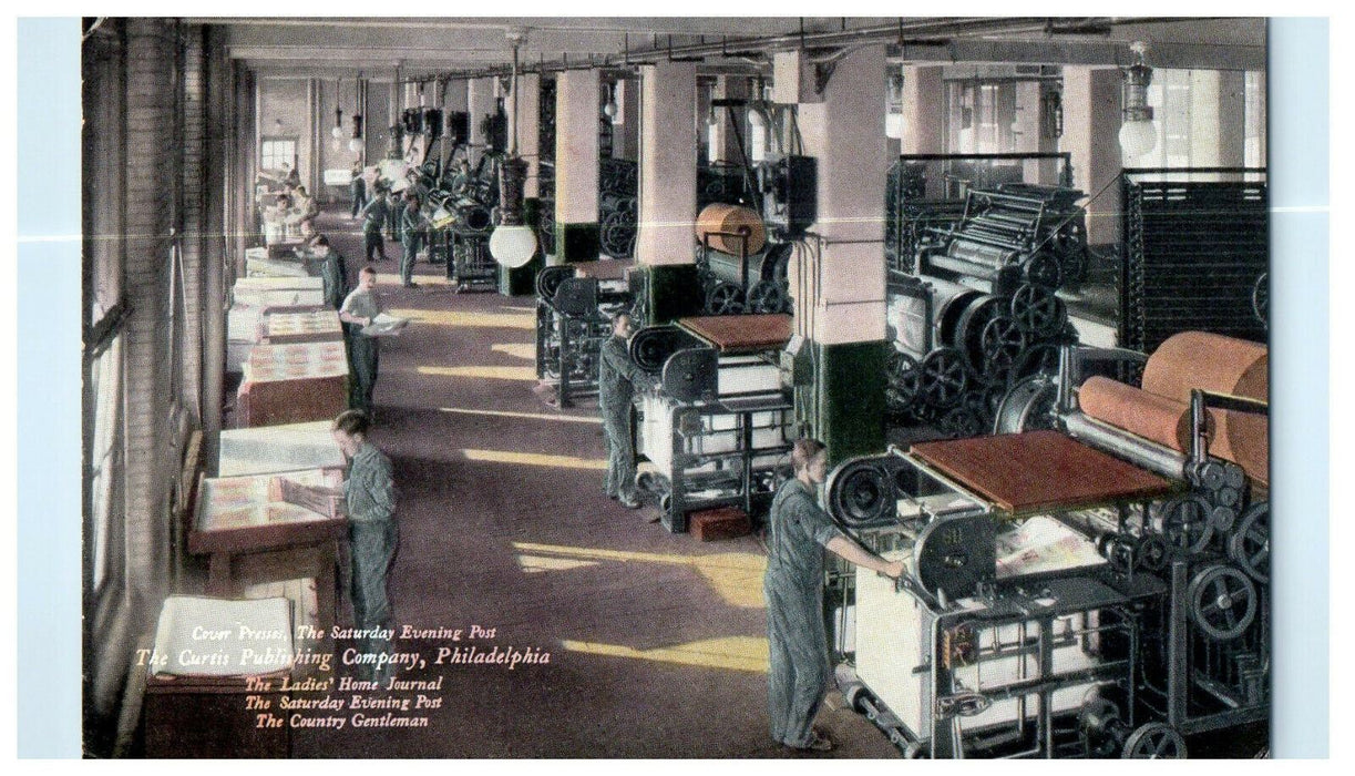 c1910 Cover Presses, The Curtis Publishing Company Philadelphia PA Postcard