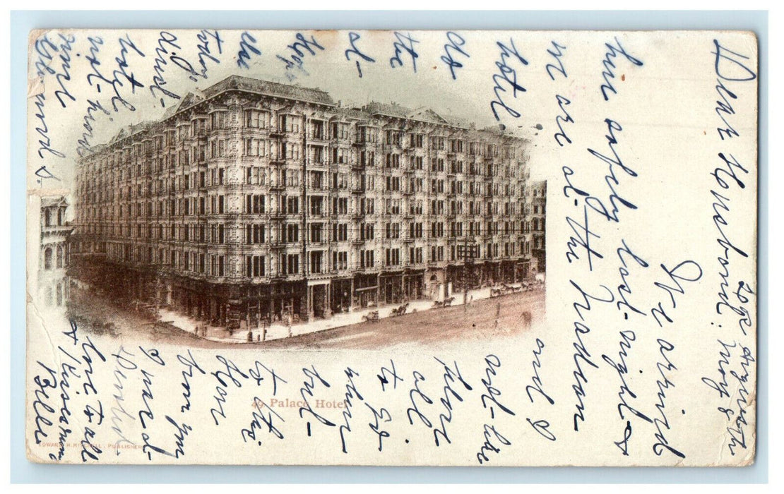 1902 Palace Hotel Los Angeles California CA Antique Posted PMC Postcard