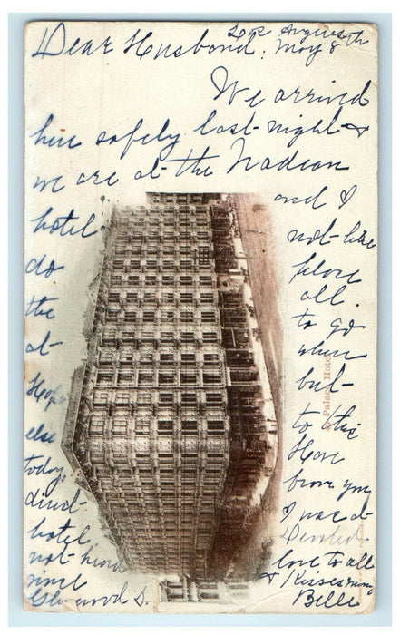 1902 Palace Hotel Los Angeles California CA Antique Posted PMC Postcard