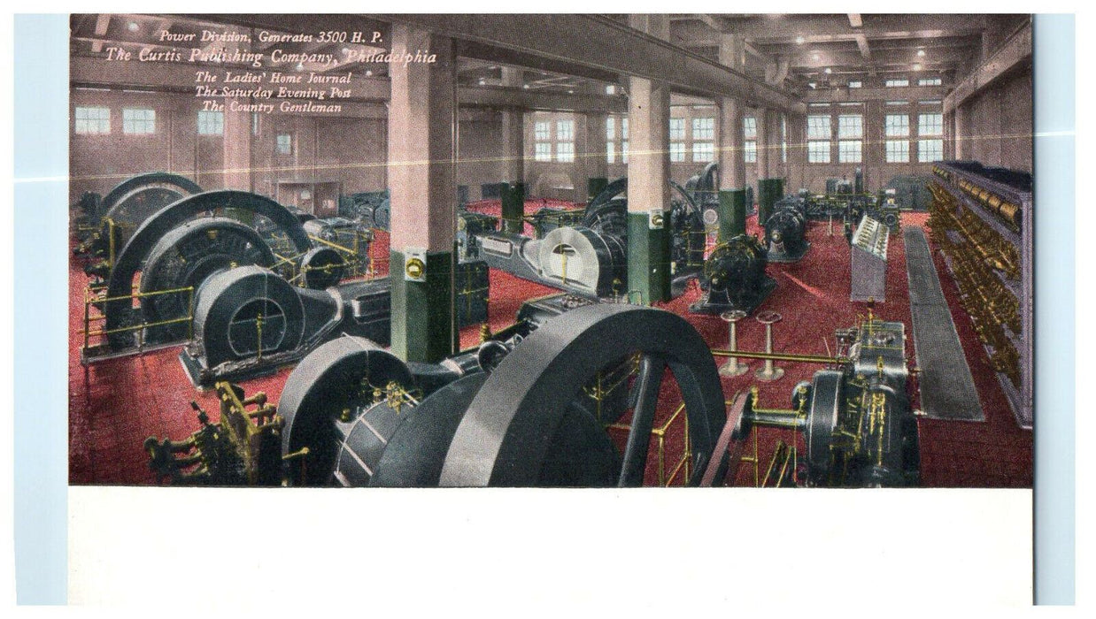 c1910s Power Division The Curtis Publishing Company, Philadelphia PA Postcard