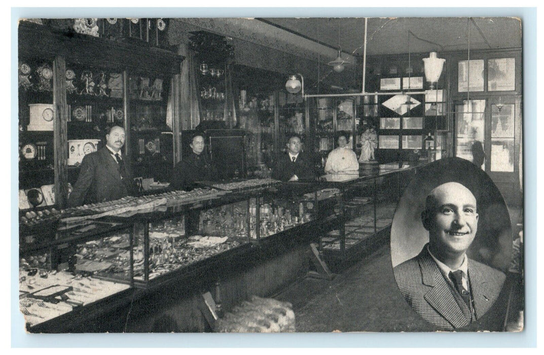 c1910's Shetter Jewelry Department Dekalb Illinois IL Advertising Postcard