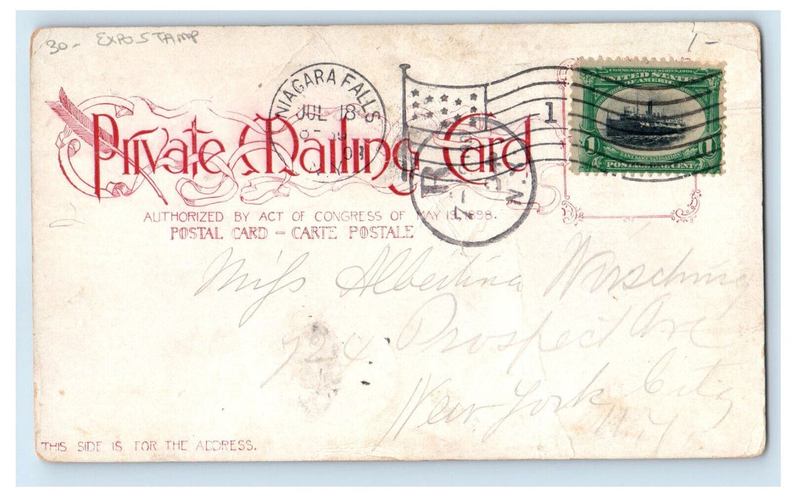 c1900s Prospect Point Niagara Falls New York NY Expostamp PMC Postcard