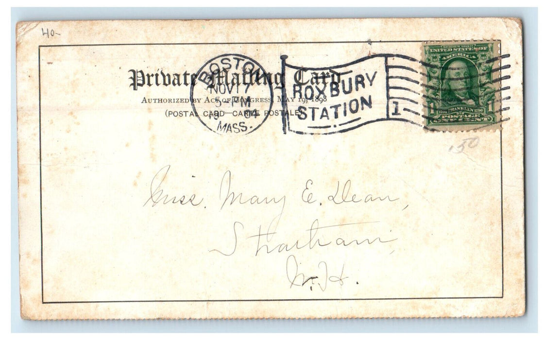 1904 The Blue Mountains from Folly Point Jamaica PMC Posted Postcard