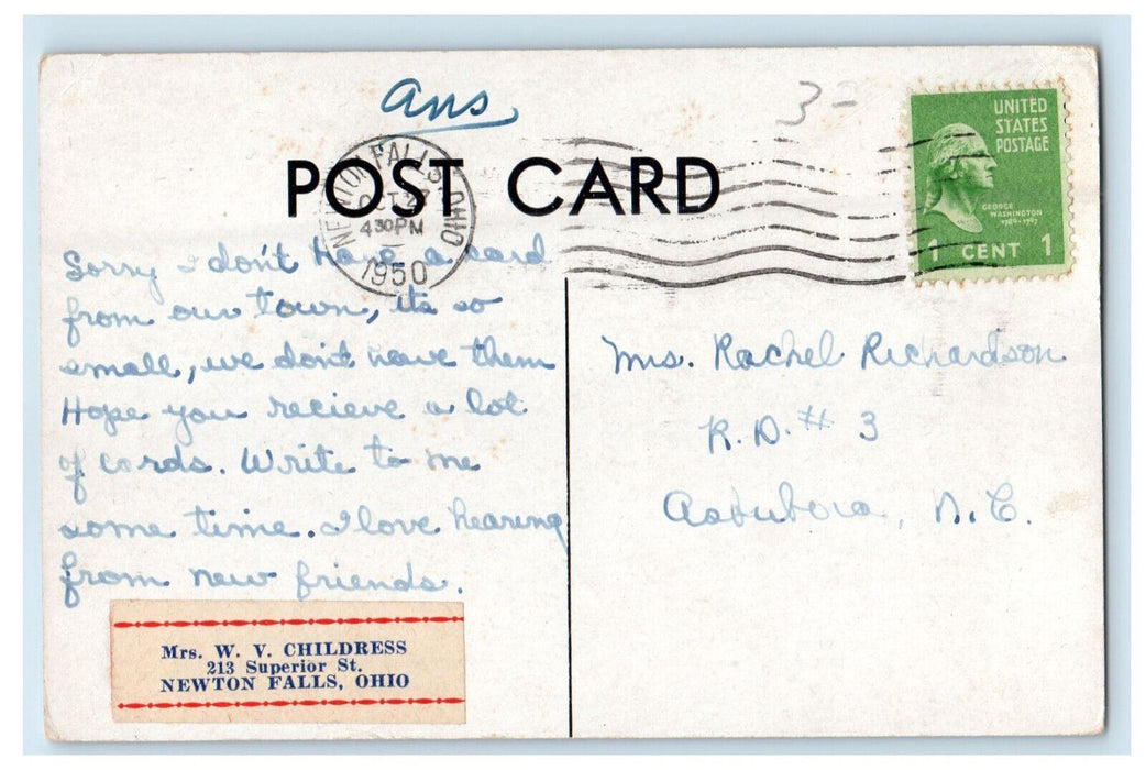 1950 The old Stone Schoolhouse, Maine ME Unposted Sagadahoc Postcard