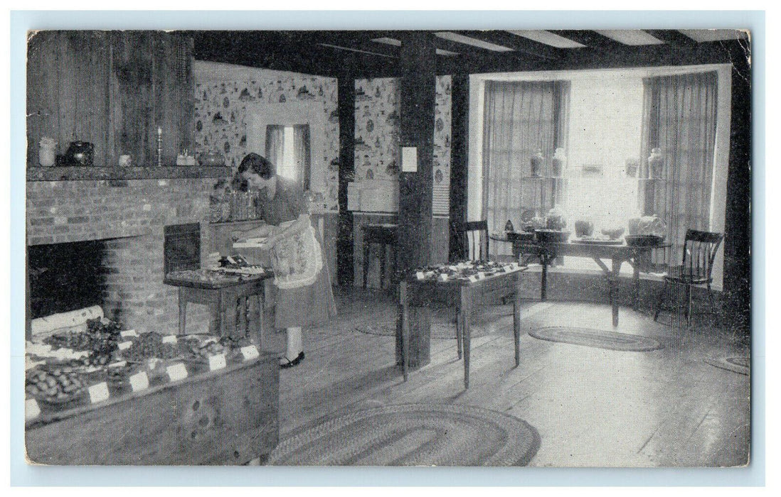 c1940s Home of Putnam Pantry Candies Danvers MA Advertising Postcard