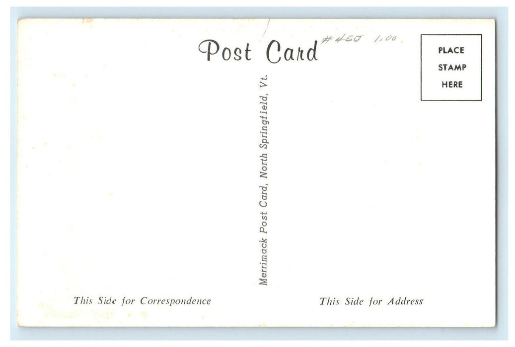 c1940s Public Library Lakesville, Massachusetts MA Unposted Postcard