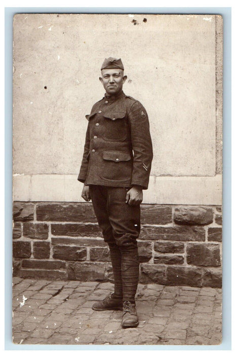 WWI 3rd Army Soldier Fred Weekes Archer ID Coblenz Germany RPPC Photo Postcard
