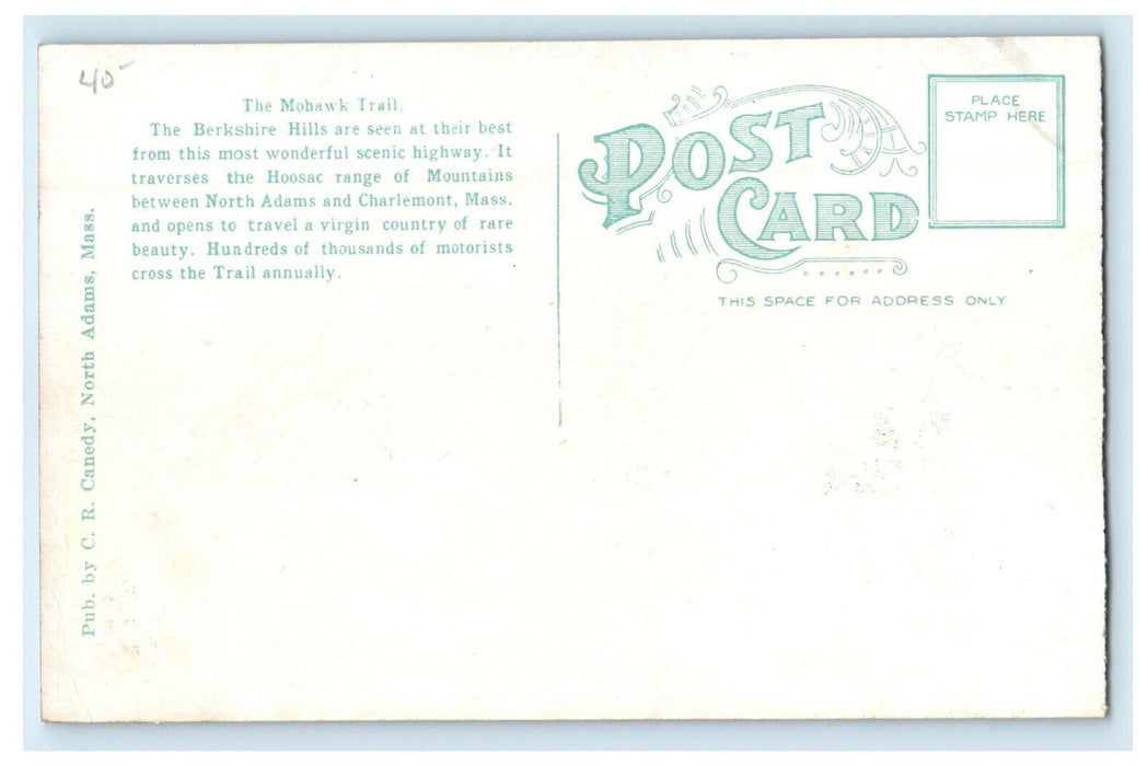 c1930s Mohawk Trail Whitcomb Summit The Tourists Mecca Massachusetts MA Postcard